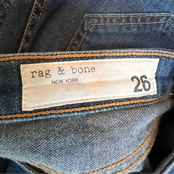 RAG & BONE Dark Wash Indigo Five-Pocket Jeans, 26 - Picture 15 of 15